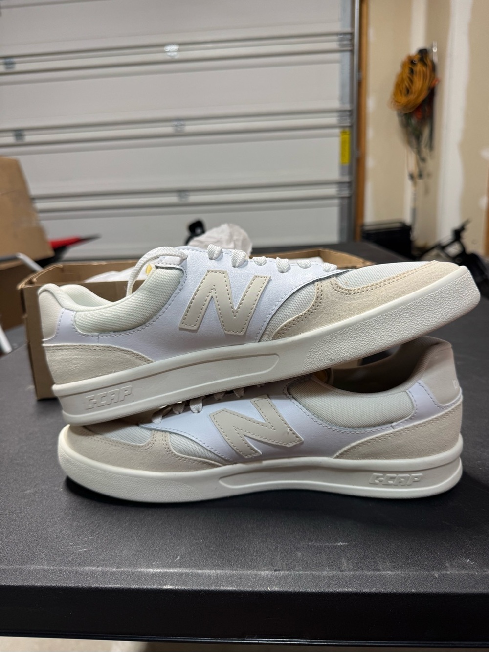 New Balance CT300 V3 Court Sneaker Color White/Taupe Mens size 9.5 New - Picture 6 of 7